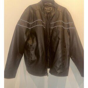 Wilsons Leather Black Moto Jacket